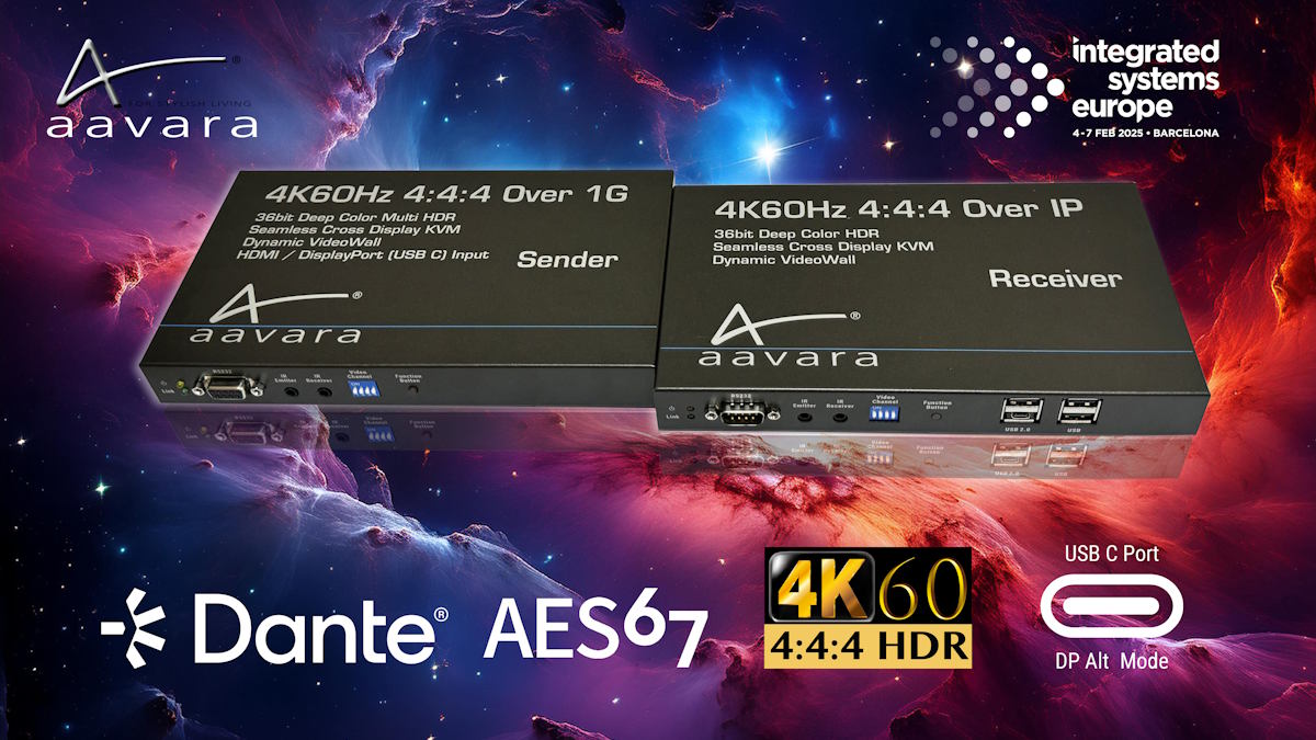 Aavara lanza la serie Nebula Networked AV en ISE 2025