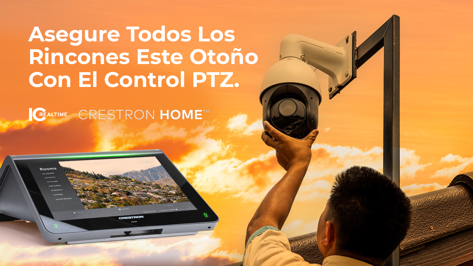 La nueva solución de seguridad inteligente para el hogar de IC Realtime para Crestron Home