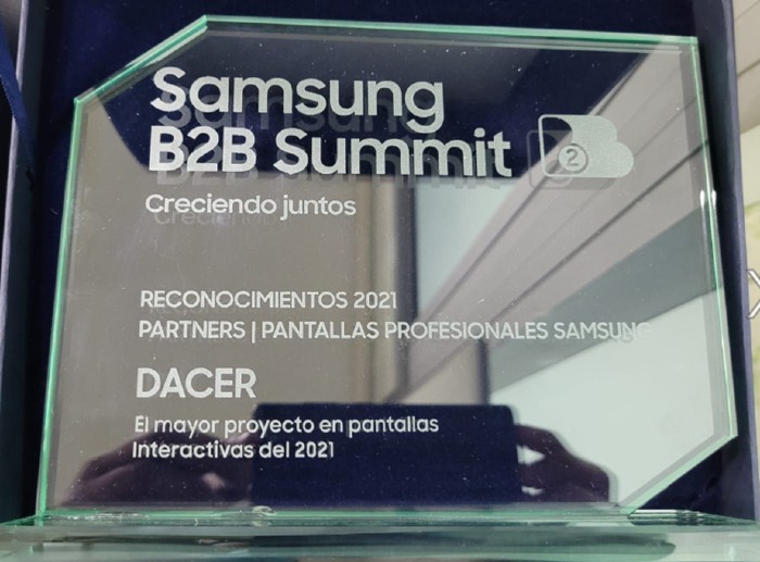 DACER reconocimiento mayor proyecto en pantallas