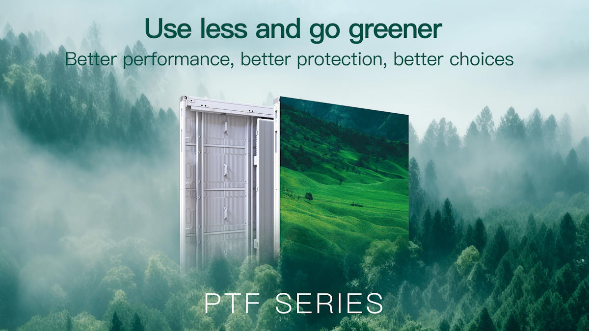 Serie PTF: las pantallas LED ecológicas para exteriores de Fabulux