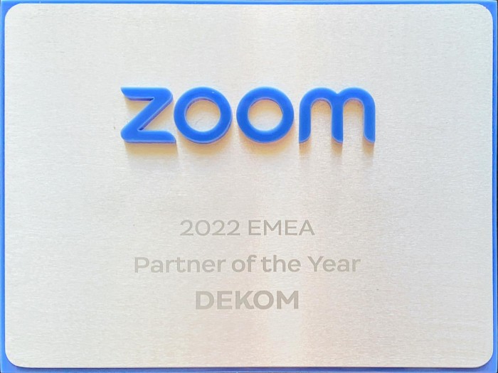 Premio Zoom a DEkom EMEA