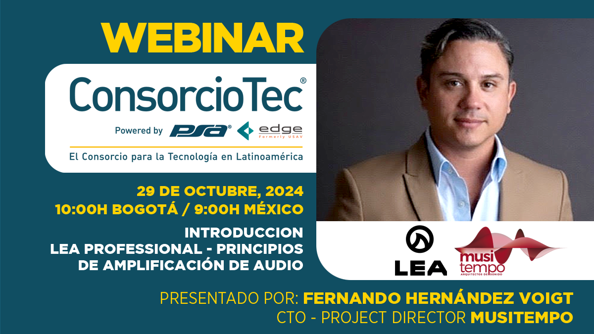 No se pierda nuestro webinar 'Introducción LEA Professional - principios de amplificación de audio'